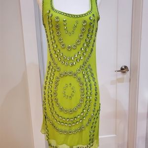 Lime Green BCBG dress